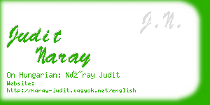 judit naray business card